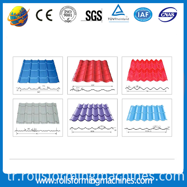 Glazed tile roll forming machine (4) Glazed tile roll forming machine (4)